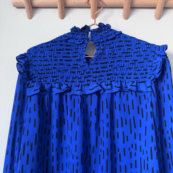 Rebecca Minkoff Blue Ruffled Top - Picture 12 of 14